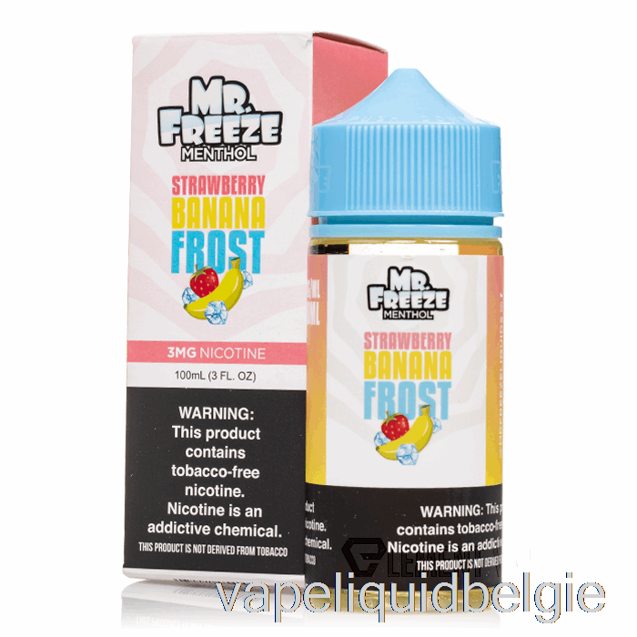 Vape Smaken Aardbei Banaan Frost - Mr Vriezer - 100ml 3mg